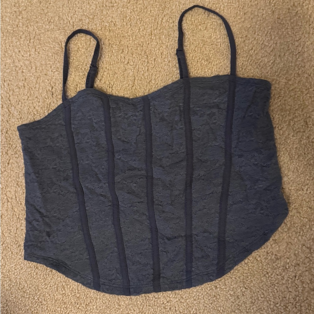 Hollister Navy Lace Camisole Top